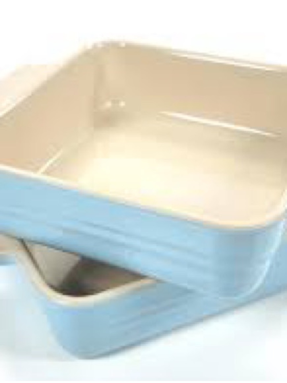 Le Creuset 6x6” Bakeware Dish Set - Light Blue & Cream